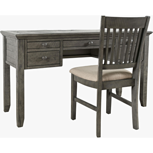 Rustic Shores USB Charging Desk & Chair Set in Distressed Stone